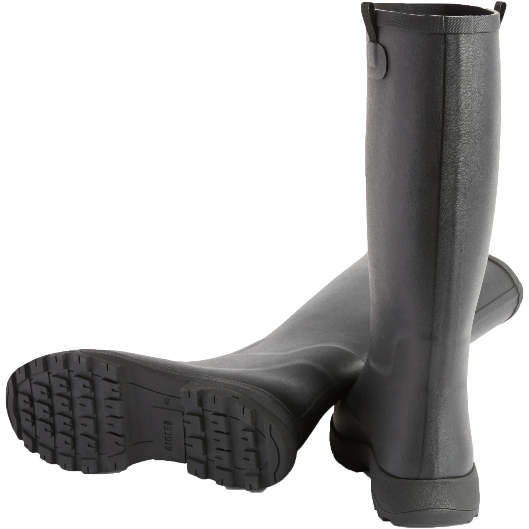 Aigle Womens Alya High Wellington Boots NC0524 - Black